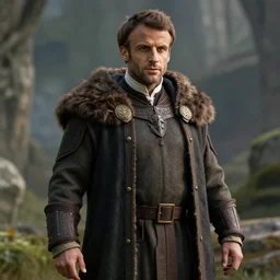 emmanuel macron as an orc, tolkien, macron, emmanuel macron, fantasy, octane render, ray tracing, natural light