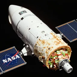Döner roll in satellite bay of rocket, nasa, space