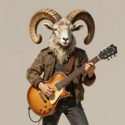 🐏🎸 , digital Art, Greg rutkowski, Trending cinematographic artstation