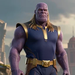 Thanos played by Jennifer Aniston, high detail, realistic