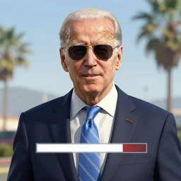 Joe Biden wearing sunglasses GTA 5 loading screen
