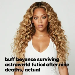“ buff beyonce surviving astroworld festival after nine deaths, actual photograph ”
