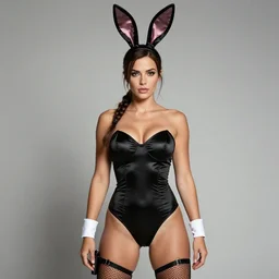 photo of lara croft as a playboy bunny.