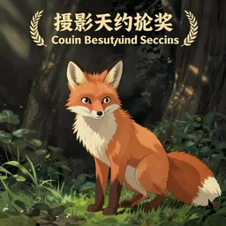 ghibli movie scene, fox