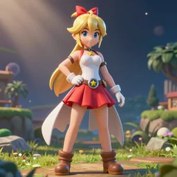 Detailled realistic figure of Rosalina from Mario Galaxy