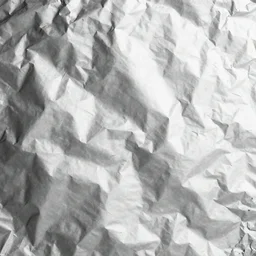 texture of crumpled aluminium foil. octane render.