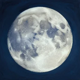 A render of fauvism moon, 8k resolution, impressionism