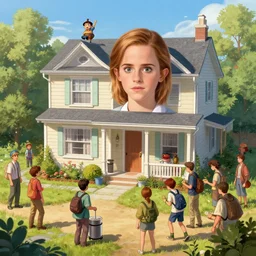 the most stupid tagged image on sd prolly of emma watson or some weird anime bullshit instead of really fun cool photos of people in unexpected scenarios, this will prolly generate some zillow house for sale or some dudes rice burner, intricate, highly detailed, digital painting, artstation, concept art, extremely detailed, sharp focus, wide view, smooth, digital illustration, colorfull, by william