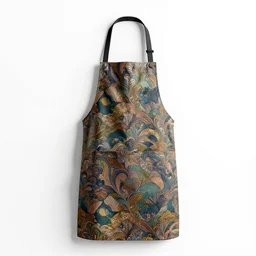 ornate apron, professional product shot, isolated on a pure white background, centered, entire object in frame, sharp focus, soft studio lighting