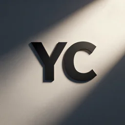 Logo of a YC company, digital art