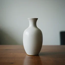 dslr photo of a vase on a table, 85mm, f/1.3