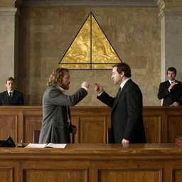 alex jones fighting alex jones fighting alex jones in a courtroom, golden ratio, renaissance painting,