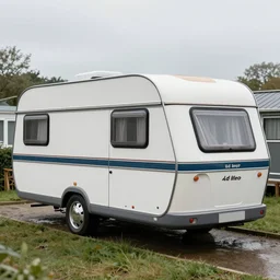 rainy uk caravan holiday