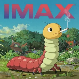 Portrait of a Anthropomorphic centipede smoking a cigarette, cel animation by studio ghibli , post-processing , IMAX , vibrant colors , award-winning masterpiece 20 years in the making
