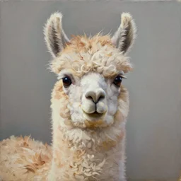 a portrait of a llama, oil, beautiful, matte painting, 4 k, surrealism