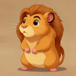 beautiful detailed character design of a cartoon hamster, tlk, tlk, in the style of'the lion king'profile pic. deviantart adoptable, style of maple story and zootopia, portrait studio lighting by jessica rossier and brian froud in the style of disney, artstation deviantart alphonse mucha