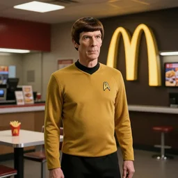 Spock from Star Trek working at Mcdonalds, trending on twitter