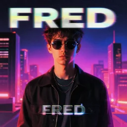fred synthwave album cover