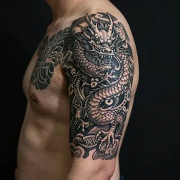 a dragon tattoo