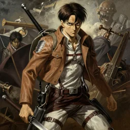 William-Adolphe Bouguereau painting of Attack Titan From Attack on Titan