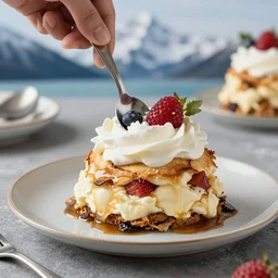 alaska turned into baked alaska, realistic