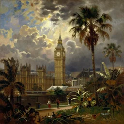 tropical London, painting by Turner - n9