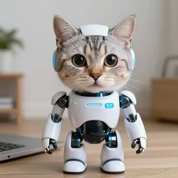 a robot cat that looks real