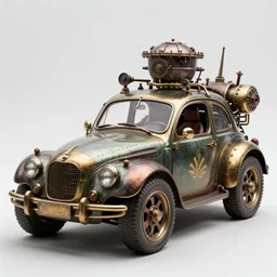 steampunk car, highly detailed, sharp focus