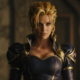 cinematic scene with kate beckinsale as jolyne from jojos bizarre adventure, live action film, stone ocean, dramatic, small details, volumetric lighting