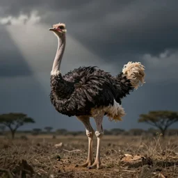 dee reynolds as an ostrich bird
