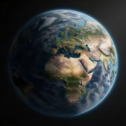 map of a terraformed planet