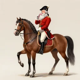 napoleon bonaparte on a horse with santa claus eating candy and holding a smartphone while waiting on the bus at a bus stop, modern art, 8 k,