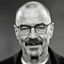 photo of Saul Goodman from Breaking Bad as GigaChad, Black and White, Close-Up, Ridiculously Handsome, Smiling, Award Winning Photo, HD