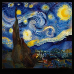 the striking night sky and stars, simple elegant mountains on a beautiful sky, an abstract set of large shapes, colorful, warm contrasting colors, painterly, detailed painting of a landscape, extremely high detail, brush strokes, top view, black background, illustration by ross tran and leonardo da vinci