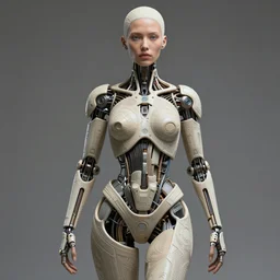 beautiful female Mexican cyborg with ultra realistic body sculpted by Richard Serra in Urano