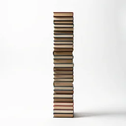 athletic librarian with book stack, studio photography, full body, standing, isolated on a pure white background, centered, whole figure in frame, sharp focus, studio lighting