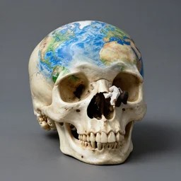 Planet Earth Skull