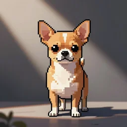 pixel art of chihuahua terrier, cute
