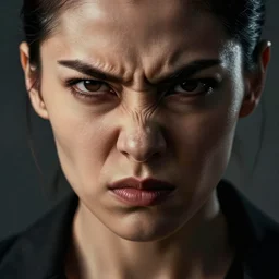 stark raving mad her eyes curl with fury mouth press her lips tightly