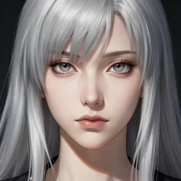jennifer connely | | anime, fine - face, age lines, silver hair, realistic shaded perfect face, fine details. anime. realistic shaded lighting poster by ilya kuvshinov katsuhiro otomo ghost - in - the - shell, magali villeneuve, artgerm, jeremy lipkin and michael garmash and rob rey
