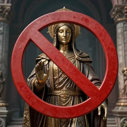 religion is prohibited, hypermaximalistic, high details, cinematic, 8k resolution, beautiful detailed, insanely intricate details, artstation trending, octane render, unreal engine,