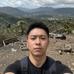 A selfie before die in the “Apocalipsis from the end of the world”