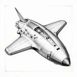 bw drawing of spaceship by mc escher