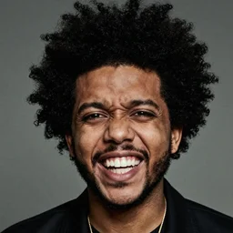 the weeknd funny cartoon caricature, exaggerated facial expression