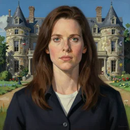 portrait of sigourney weaver from the 1 9 8 4 movie ghostbusters in a beautiful mansion jodhpurs greg manchess painting by sargent and leyendecker, studio ghibli fantasy close - up shot asymmetrical intricate elegant matte painting illustration hearthstone, by greg rutkowski by greg tocchini by james gilleard