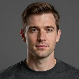 George Jetson in real life, portrait, photograph, realistic, hyperrealistic, highly detailed, very detailed, extremely detailed, detailed, digital art, trending on artstation