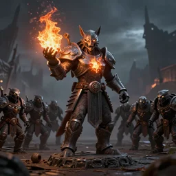 an emberstone stalker sentinel empowering a group of mobs