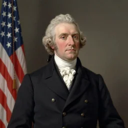 Official Portrait of the United States President, 1796, he is from virginia
