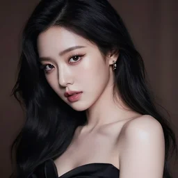 lee ji - eun as an alluring luxurious evil goddess by donato giancola, rule of thirds, seductive look, beautiful, refined, masterpiece