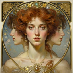 symmetry!! intense portrait of elisabeth dewitt, intricate, elegant, highly detailed, my rendition, digital painting, artstation, concept art, smooth, sharp focus, illustration, art by artgerm and greg rutkowski and alphonse mucha